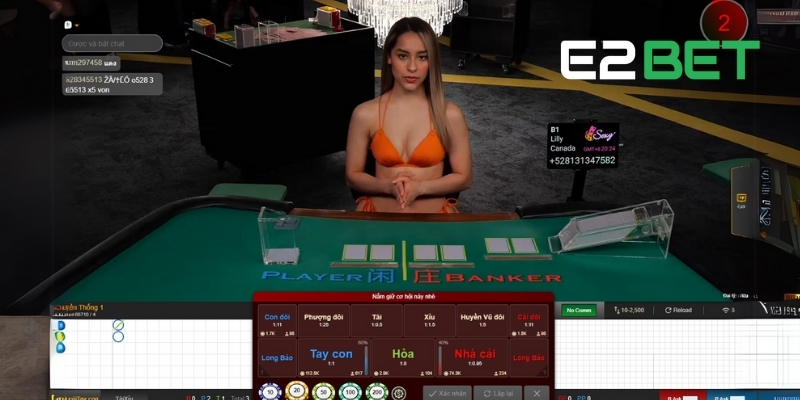 Live Casino E2BET – Lựa Chọn Hoàn Hảo Cho Các Bet Thủ 3 Dự đoán Baccarat nhận thưởng siêu lớn